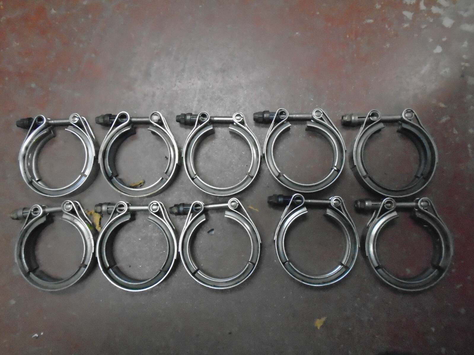 10 NOS Turbo grooved coupling V clamps 3"   MS27114-13B  NSN 5342-00-899-2865