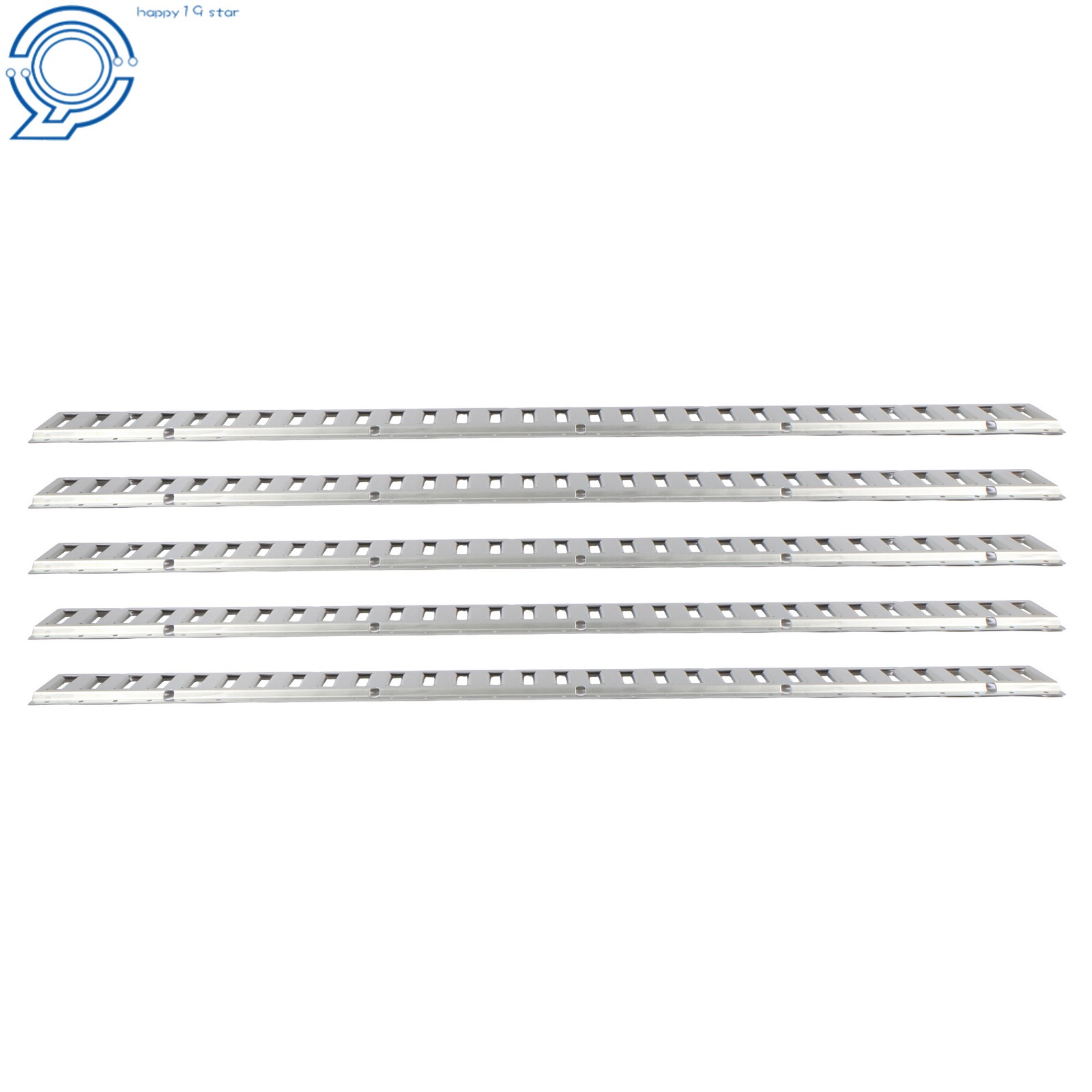 5 Pack 5' E Silver Track Tie Down Rail Kit For RV Trailer Camper Truck