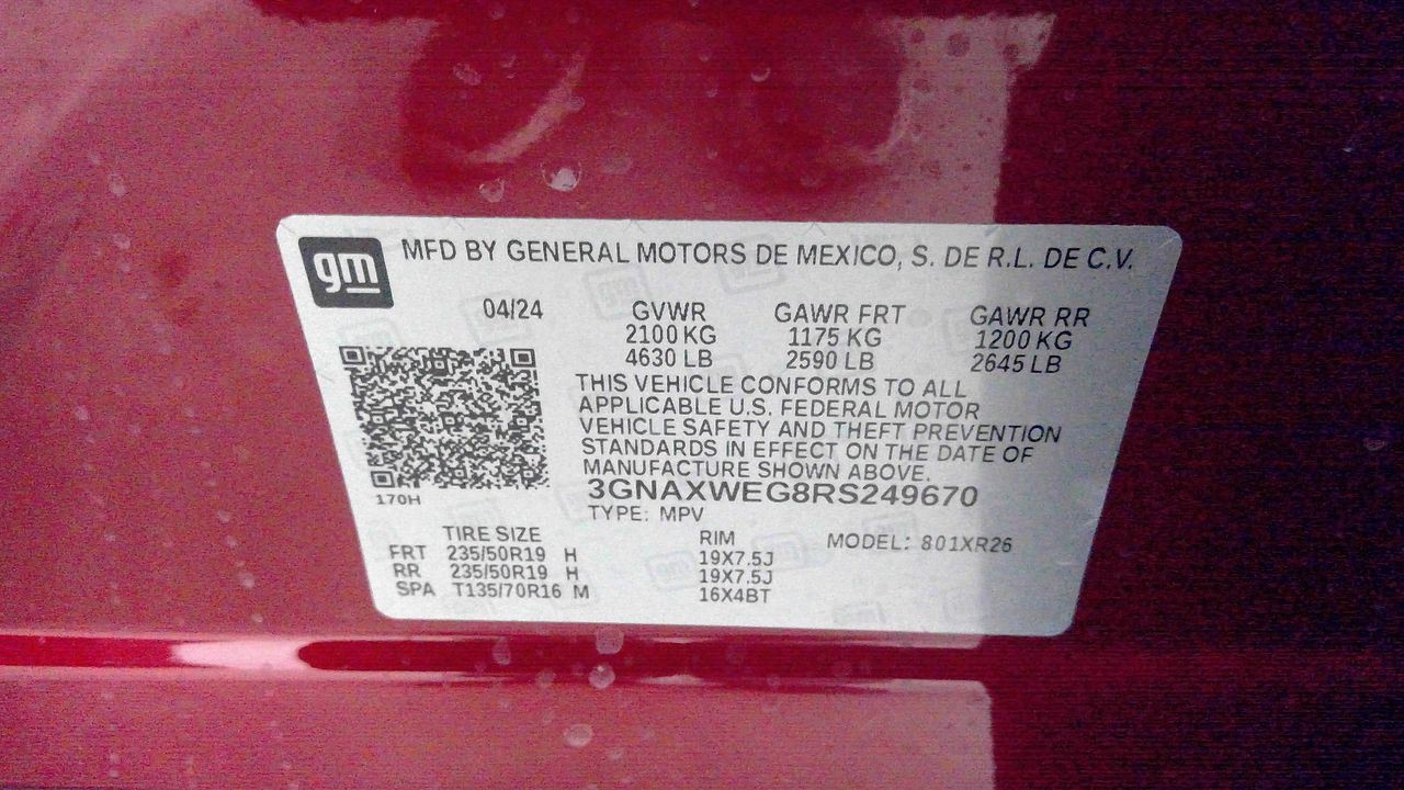 2024 Chevrolet Equinox Transfer Case 2958613