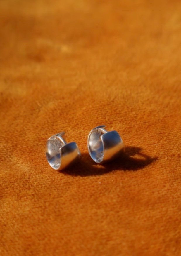 sapir bachar 925 sterling silver helix hoops earrings