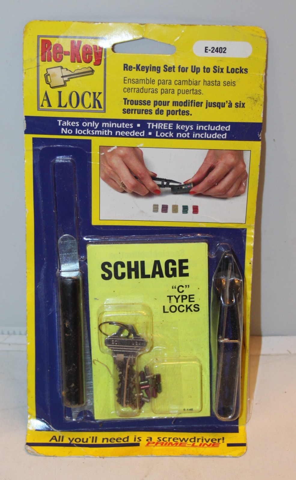 Prime-Line No. 5 Metal Re-Keying Kit .  E 2402