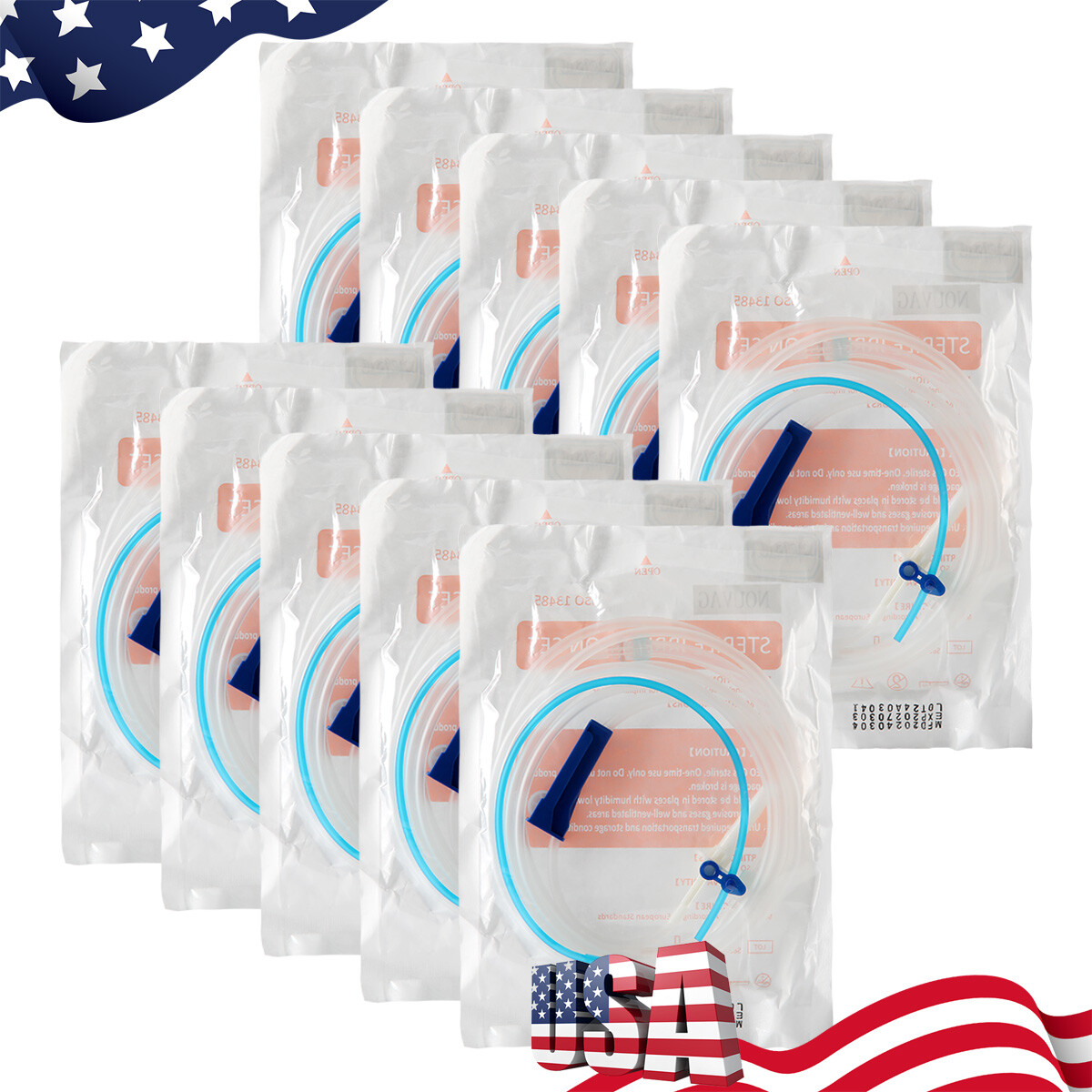 100X Dental Medical Implant Irrigation Tubes Irrigation tubing Fit NOUVAG
