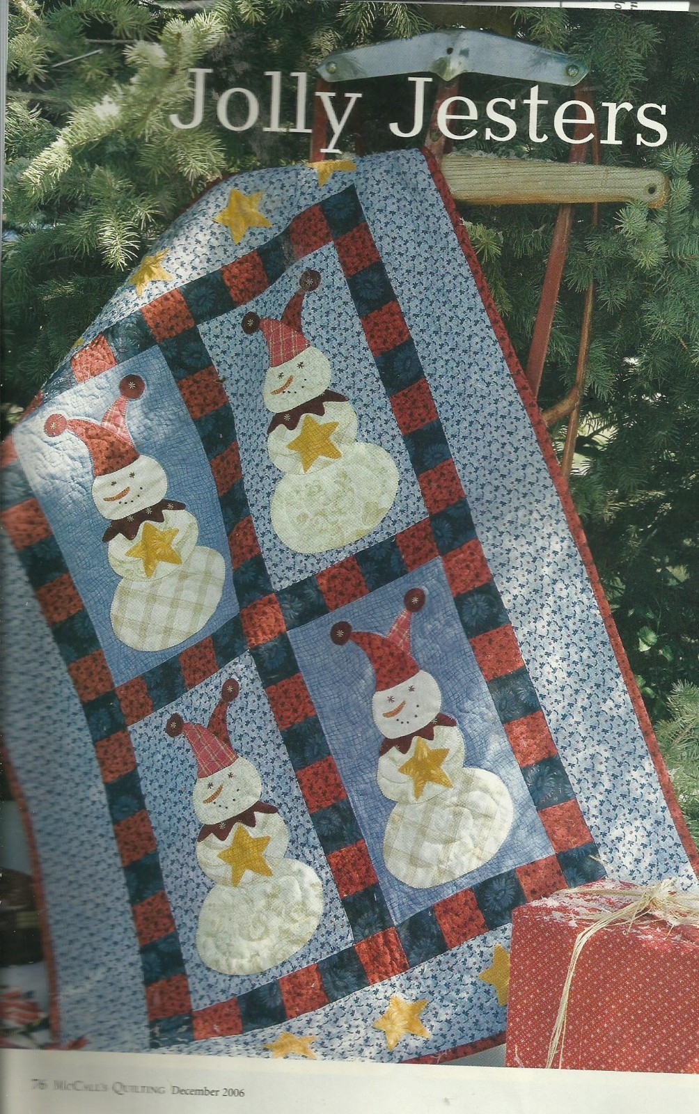 F0029 JOLLY JESTERS  QUILT PATTERN/INSTRUCTIONS
