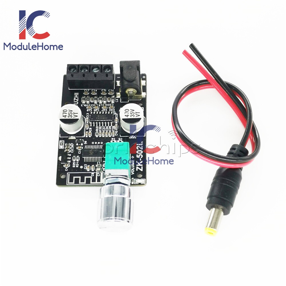 502L 50W*2 Mini Bluetooth 5.0 Digital Stereo Audio Power Amplifier Board DC5-24V