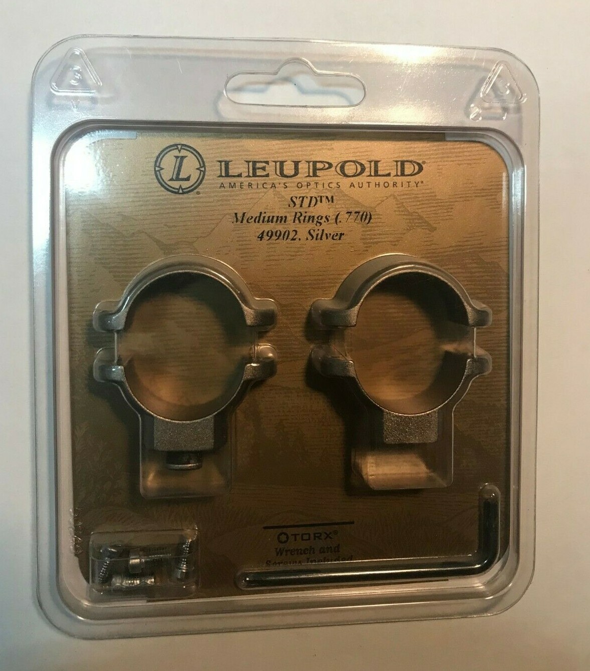 LEUPOLD - STD - MEDIUM RINGS (.770) - SILVER - 49902