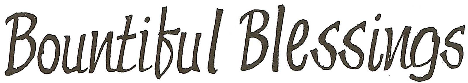 Bountiful Blessings Wood Mounted Rubber Stamp Northwoods Rubber Stamp DD9234 New