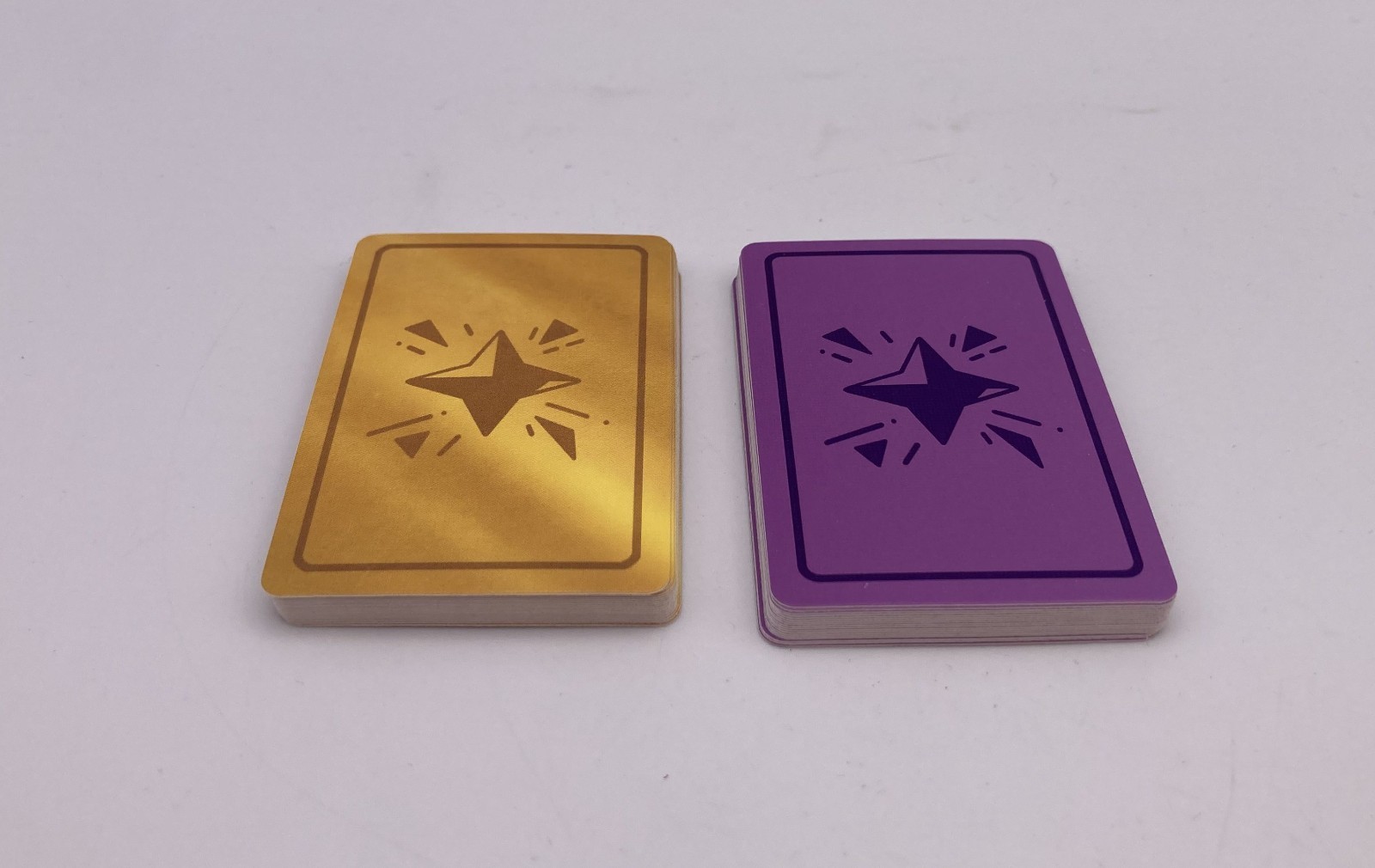 FLAMECRAFT Board Game Replacement Parts 36 ENCHANTMENT CARDS Gold Purple Set