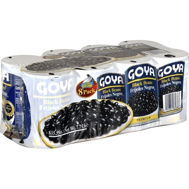 Goya Black Beans (Pack of 8) 15.5 oz Food Healthy Cooking FREE SHIPPING