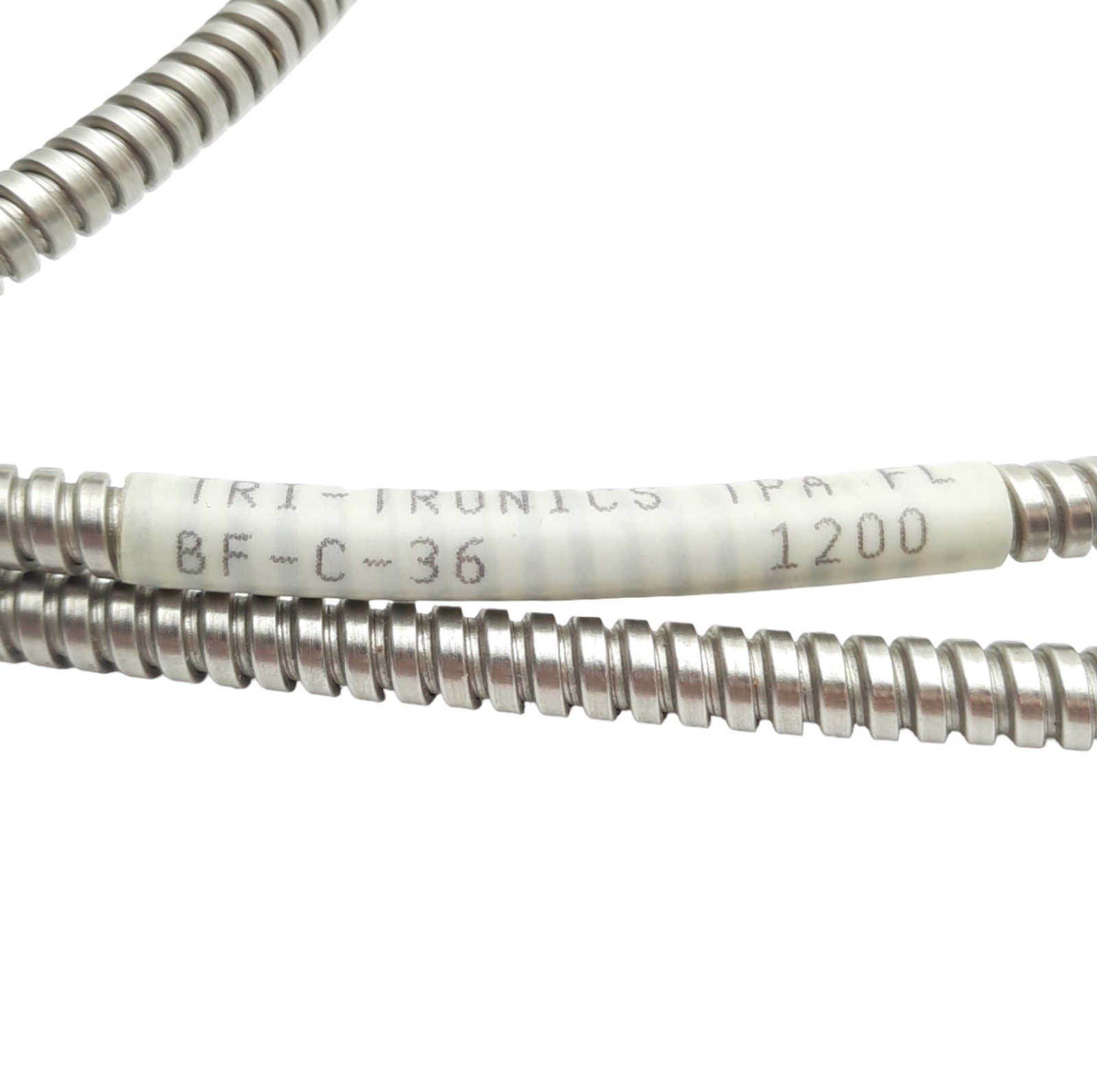 Tri-Tronics BF-C-36 Fiber Optic Light Guide, Rectangle Flat, 3ft, ø3/16in Input