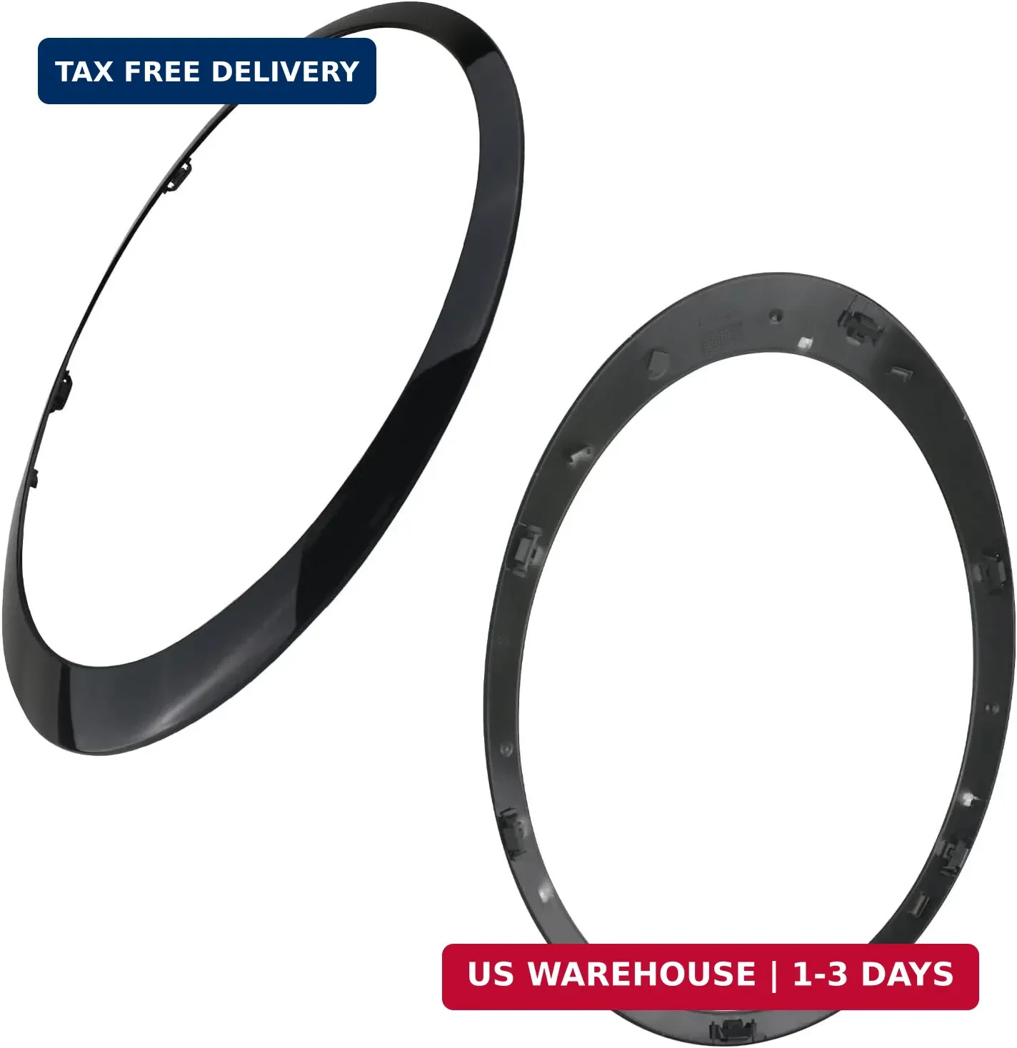 Osompar Headlight Trim Ring Headlamp Bezel Compatible with 2007-2015 Mini Cooper