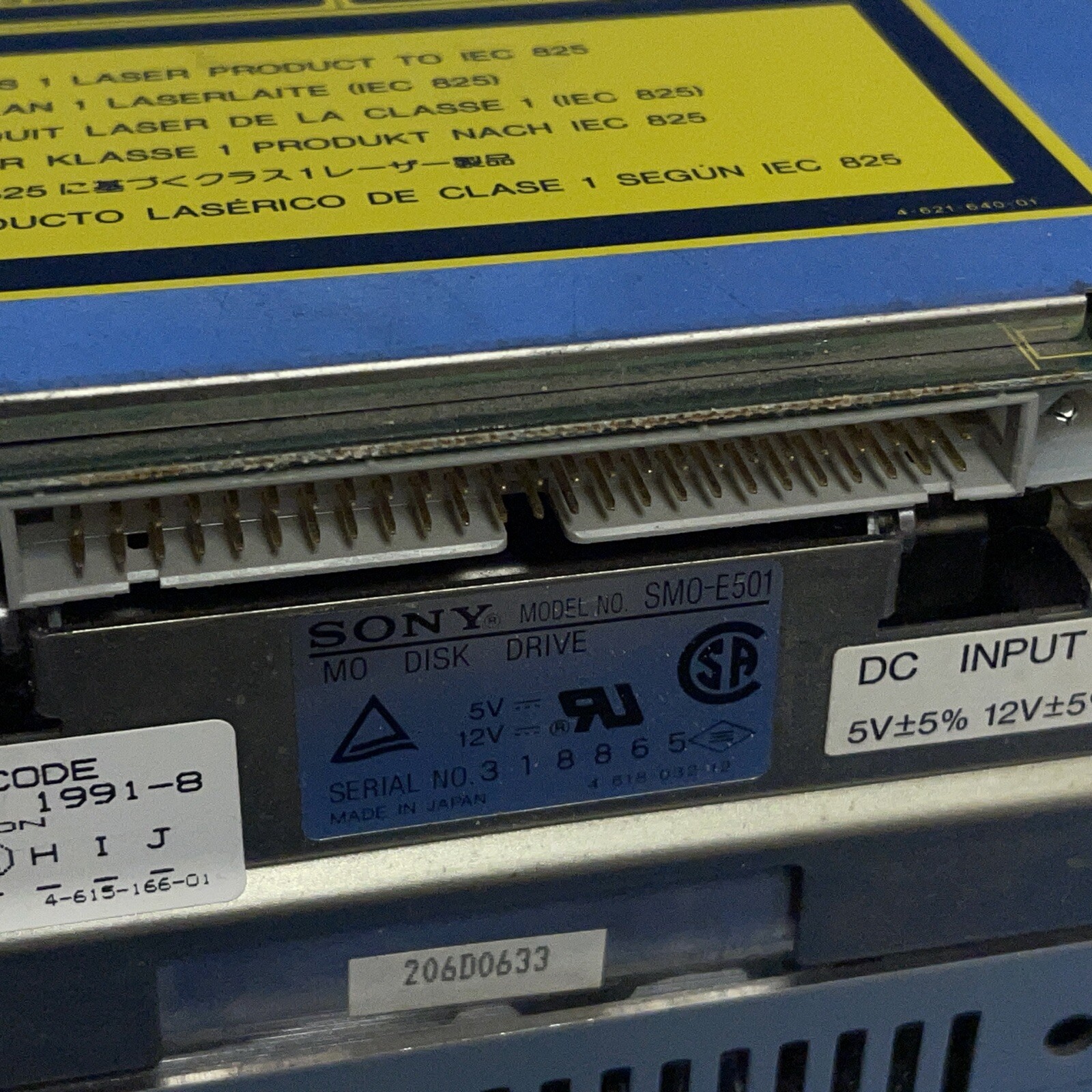 SONY SM0-E501 MO DISK DRIVE
