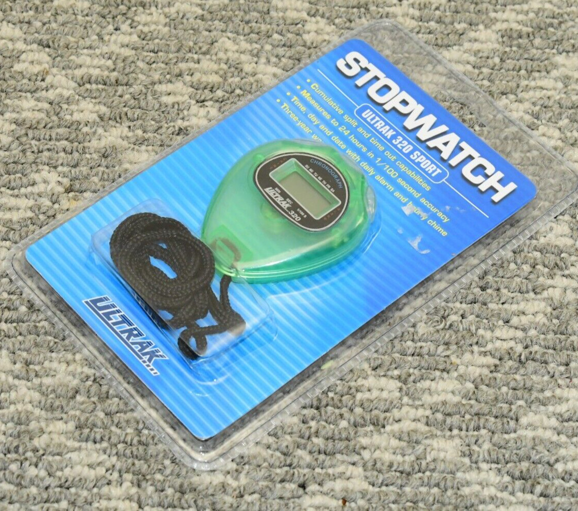 Ultrak 320 - Economical Sport Stopwatch - Green - NEW - FAST SHIPPING