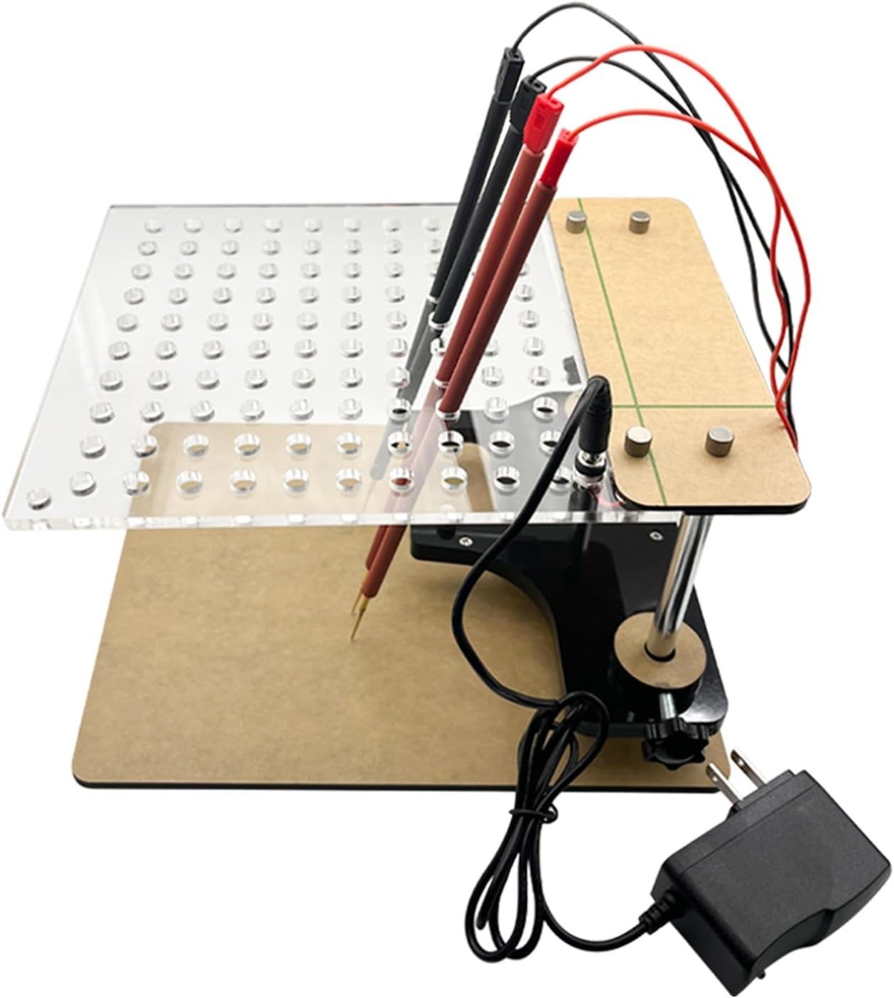 BDM Frame Test Board with 4 Probe Pins & LED Assembly, ECU Diagnostic Test Frame