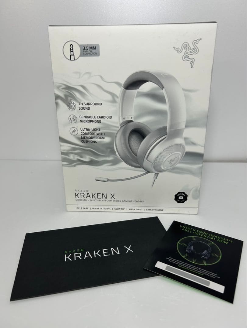 Razer Kraken X Mercury White RZ04-02890300 Gaming Headset PC PS5 Switch Japan