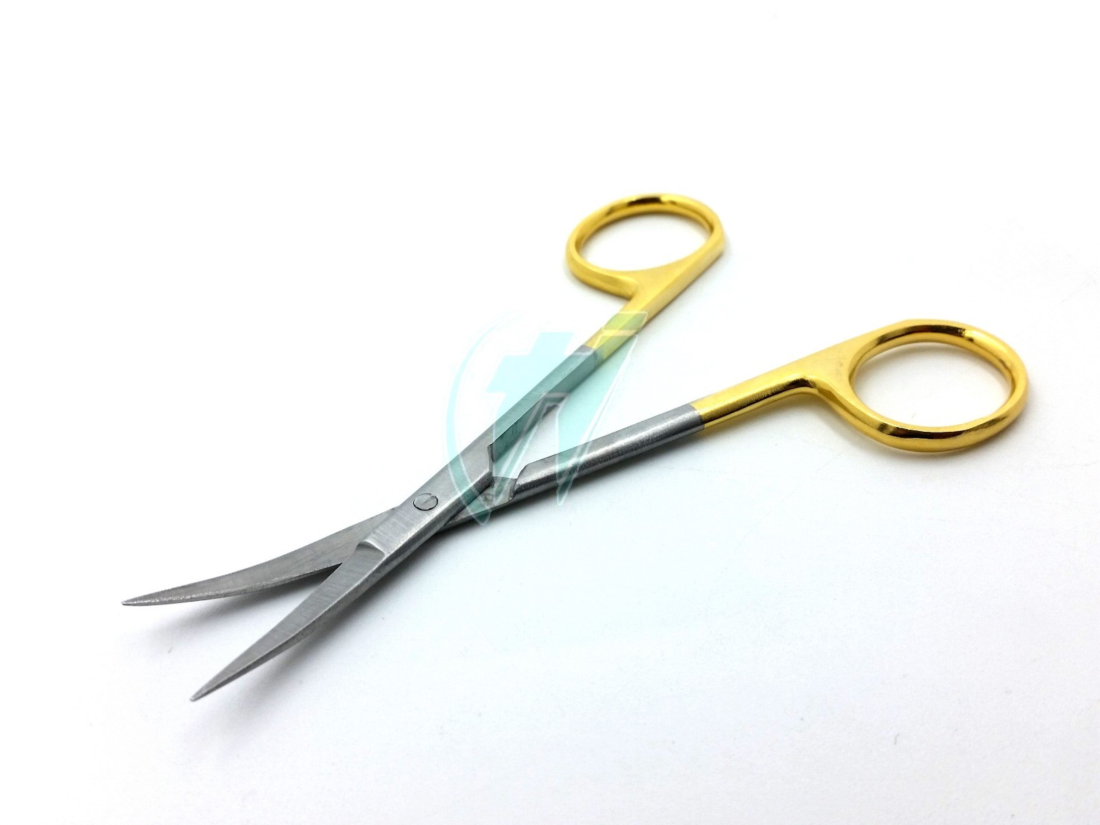 Gold Handle IRIS Micro Dissecting Scissors Curved 4.5"