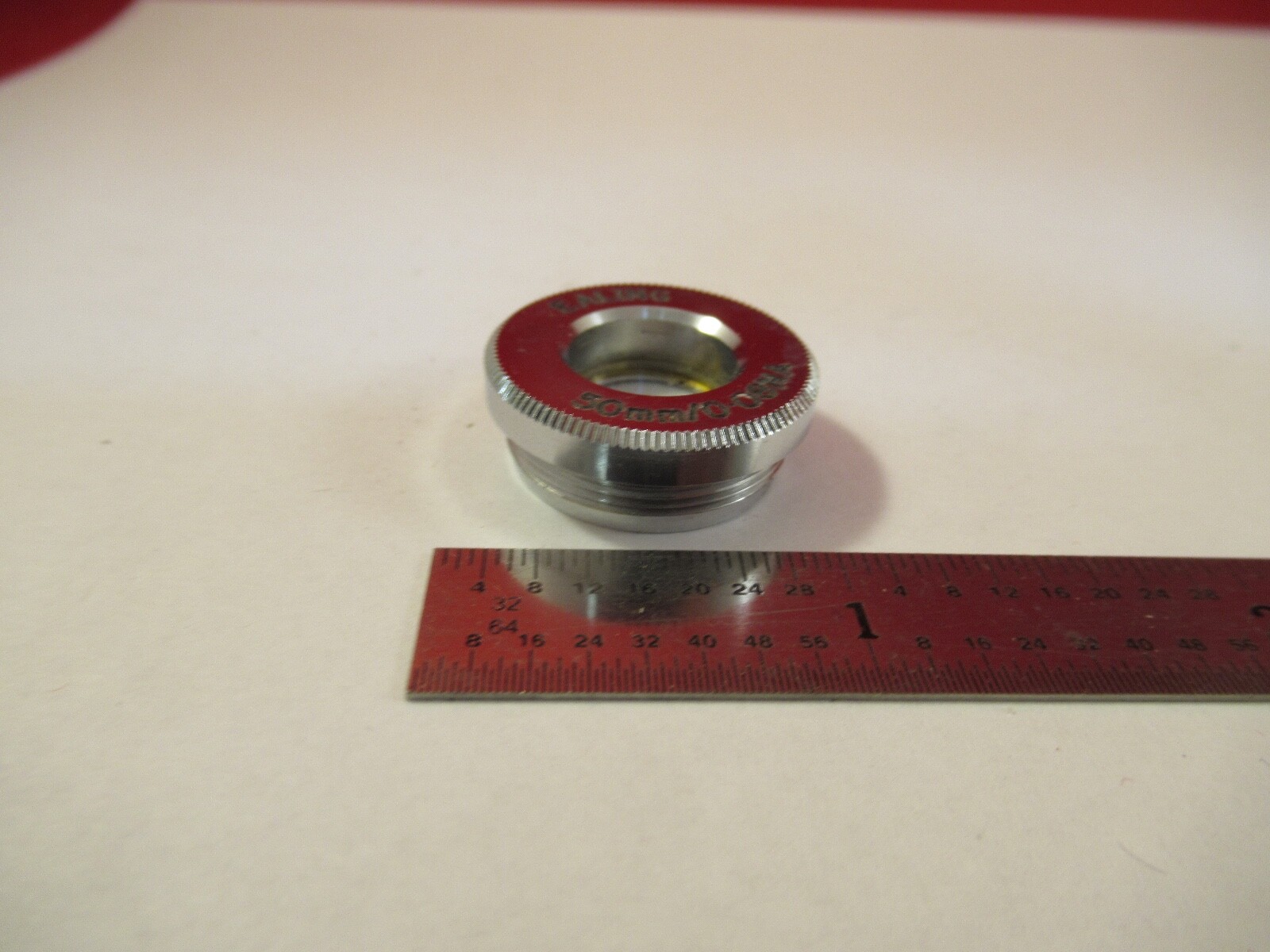 EALING 50mm OBJECTIVE MICROSCOPE PART OPTICS AS PICTURED &1E-B-17