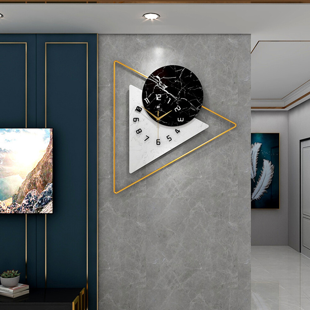 22.5" Modern Wall Clock Large Unique Hanging Art Crafts Living Room Decoration