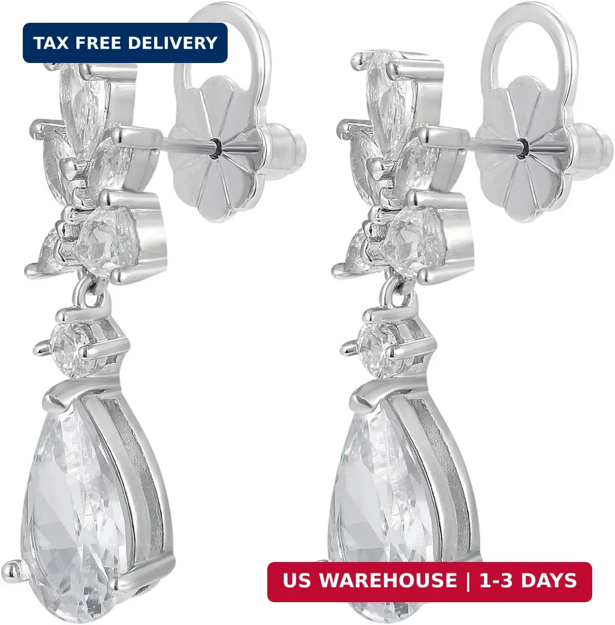 Earring Backs for Droopy Ears, Flower Bullet Locking Earring Lifter Backs Replac