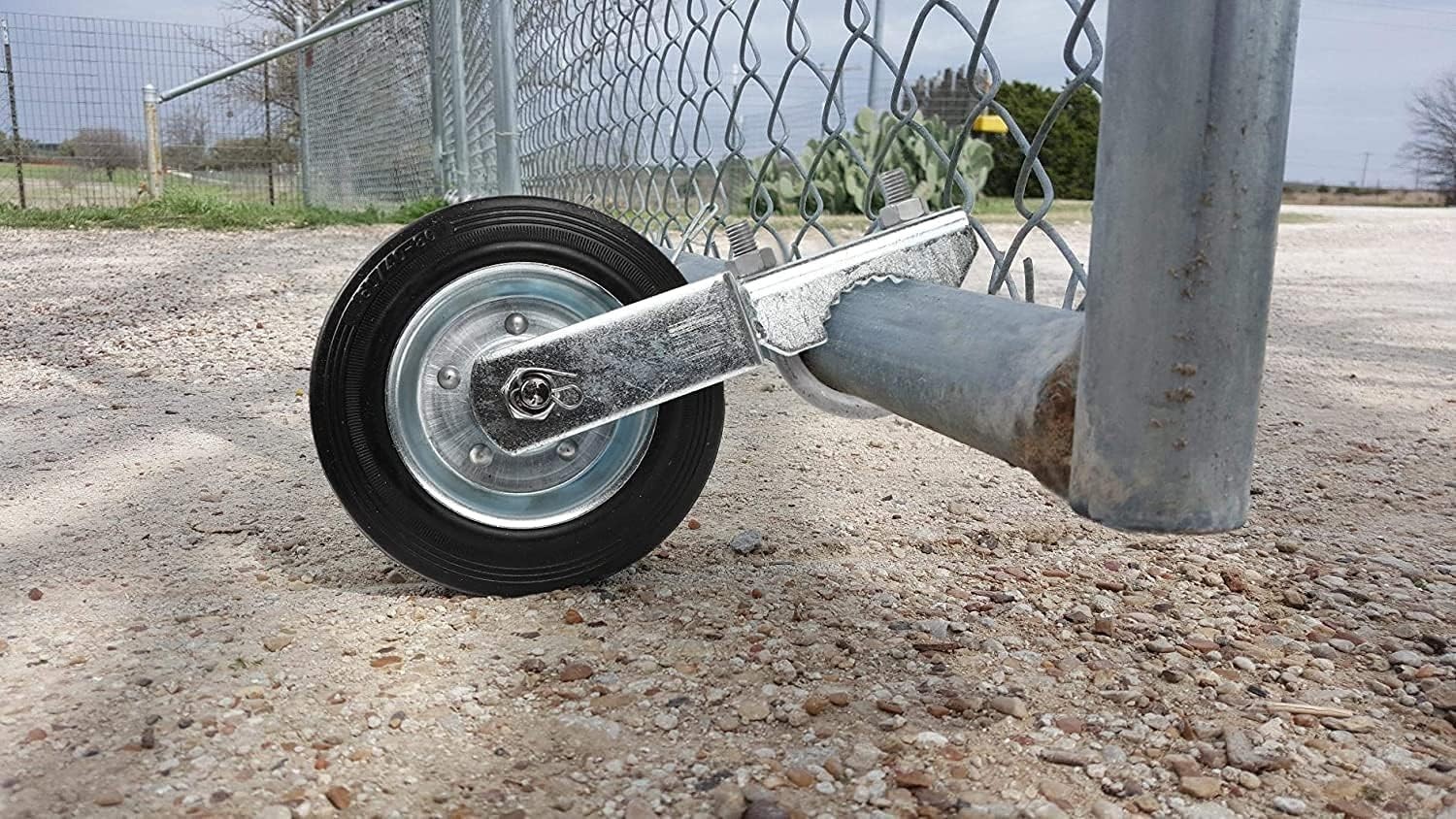 Gate Wheel for Metal Swing Gate with 1-5/8" Thru 2" Gate Frames, from Dragging