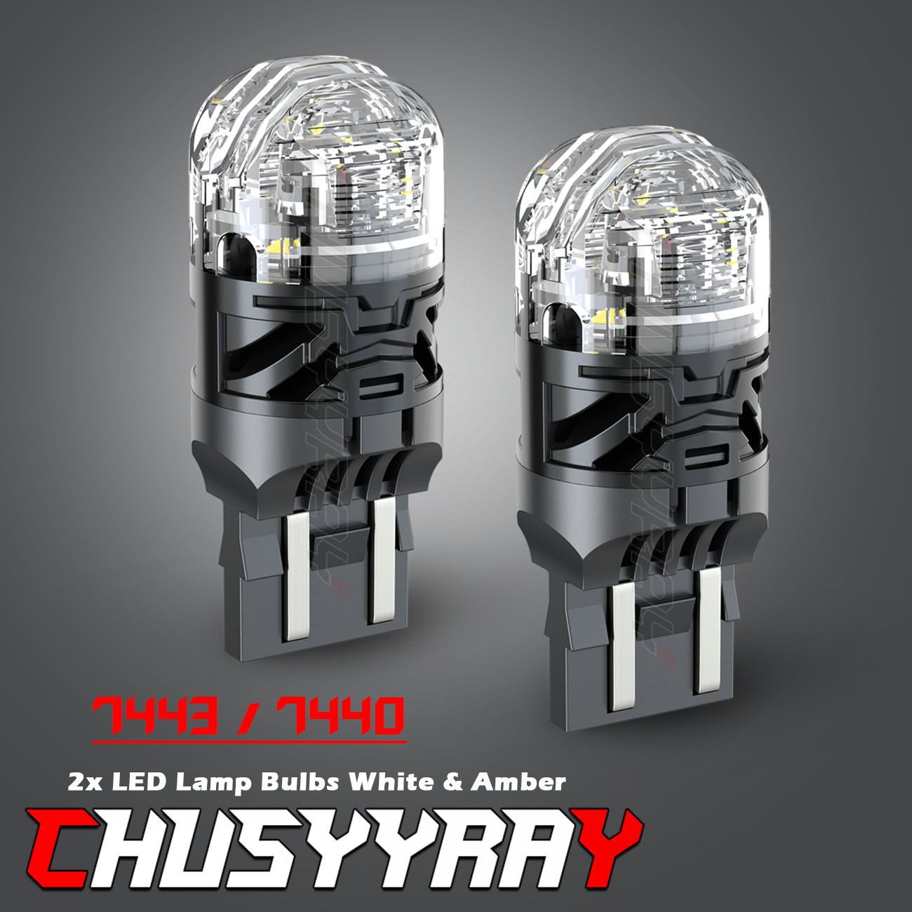 For Honda Accord Civic Sedan White 7443 LED Reverse Light Bulbs 6000k