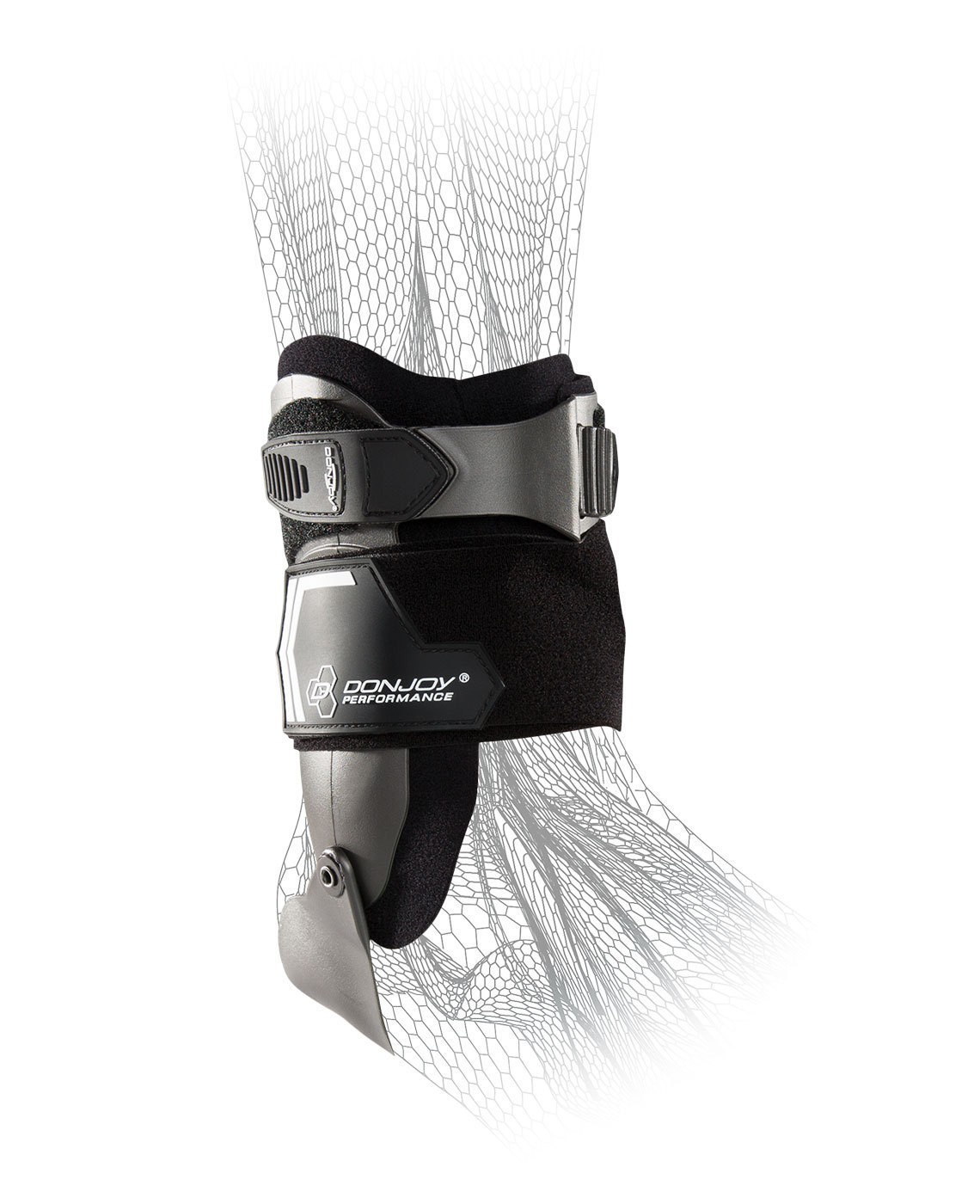 DonJoy Performance Bionic Stirrup Ankle Brace Maximum Support (Black/Large/Left)