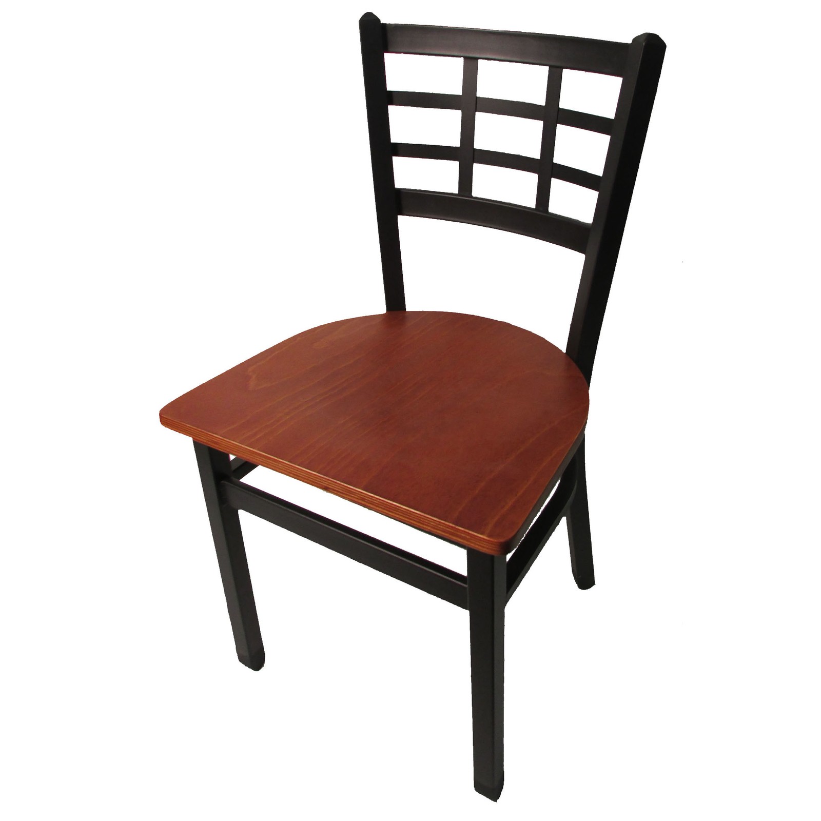 Oak Street Mfg SL2163CH Windowpane Chair w/Cherry Wood Seat