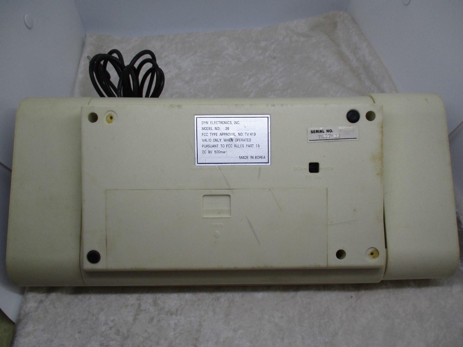 Vintage Roberts Sportrama Video Game Console - Untested