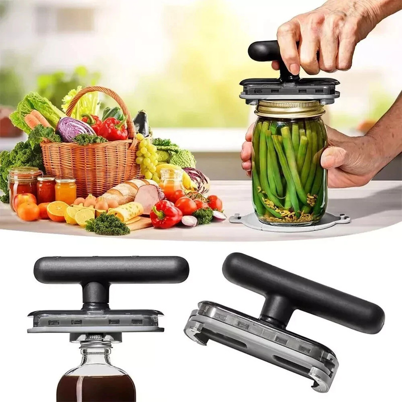 1PC Easy Grip Jar Opener For Effortless Lid Removal Perfect For Weak Hands Black