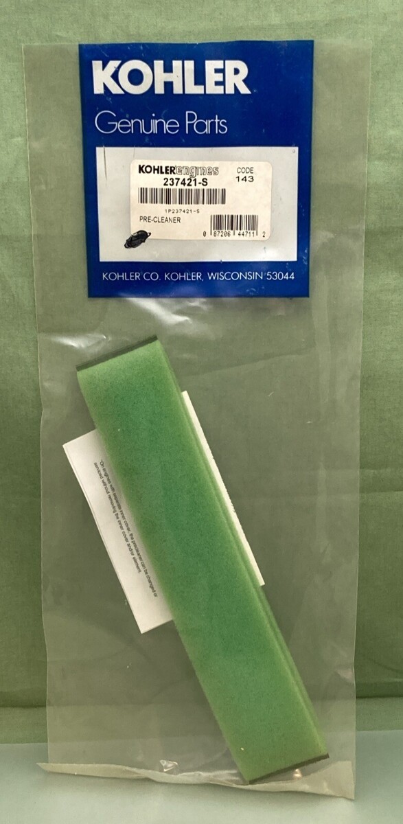 QTY 2 NEW GENUINE KOHLER 237421-S PRE-CLEANER