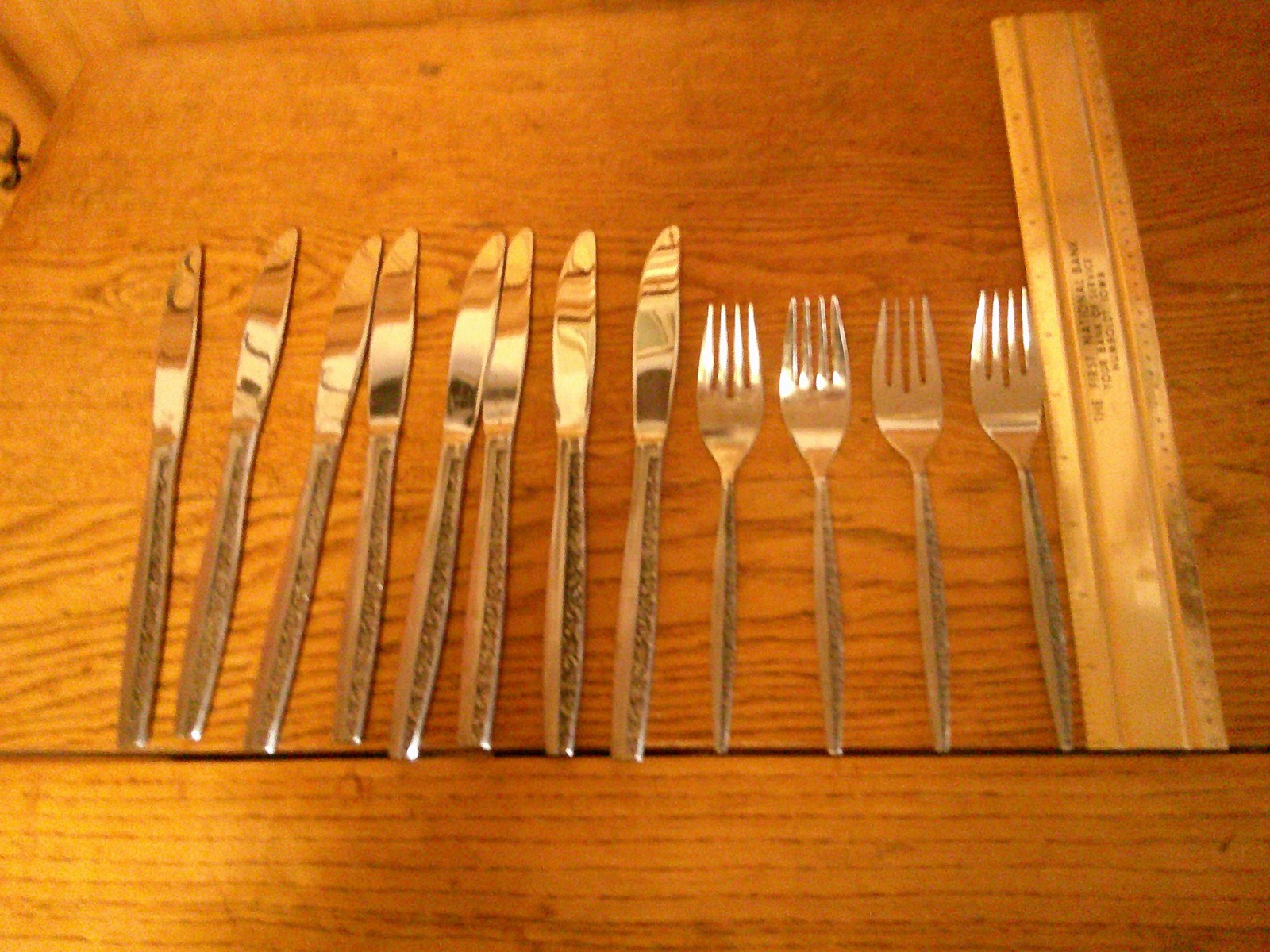 Set Of 12 Coventry Bouquet Stainless Steel Knives & forks