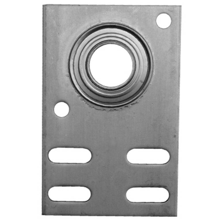 Garage Door Flat End Bearing Plate 1" ID Bearring  5 3/8″ 8ga Steel