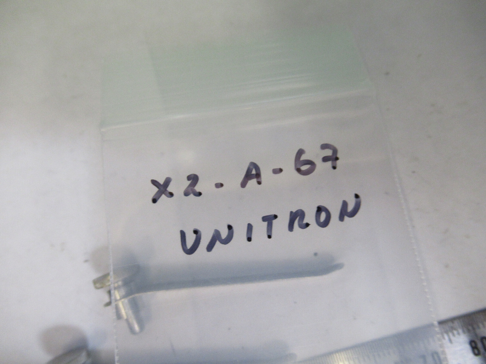 UNITRON JAPAN PAIR CLIPS STAGE MICROSCOPE PART AS PICTURED X2-A-67