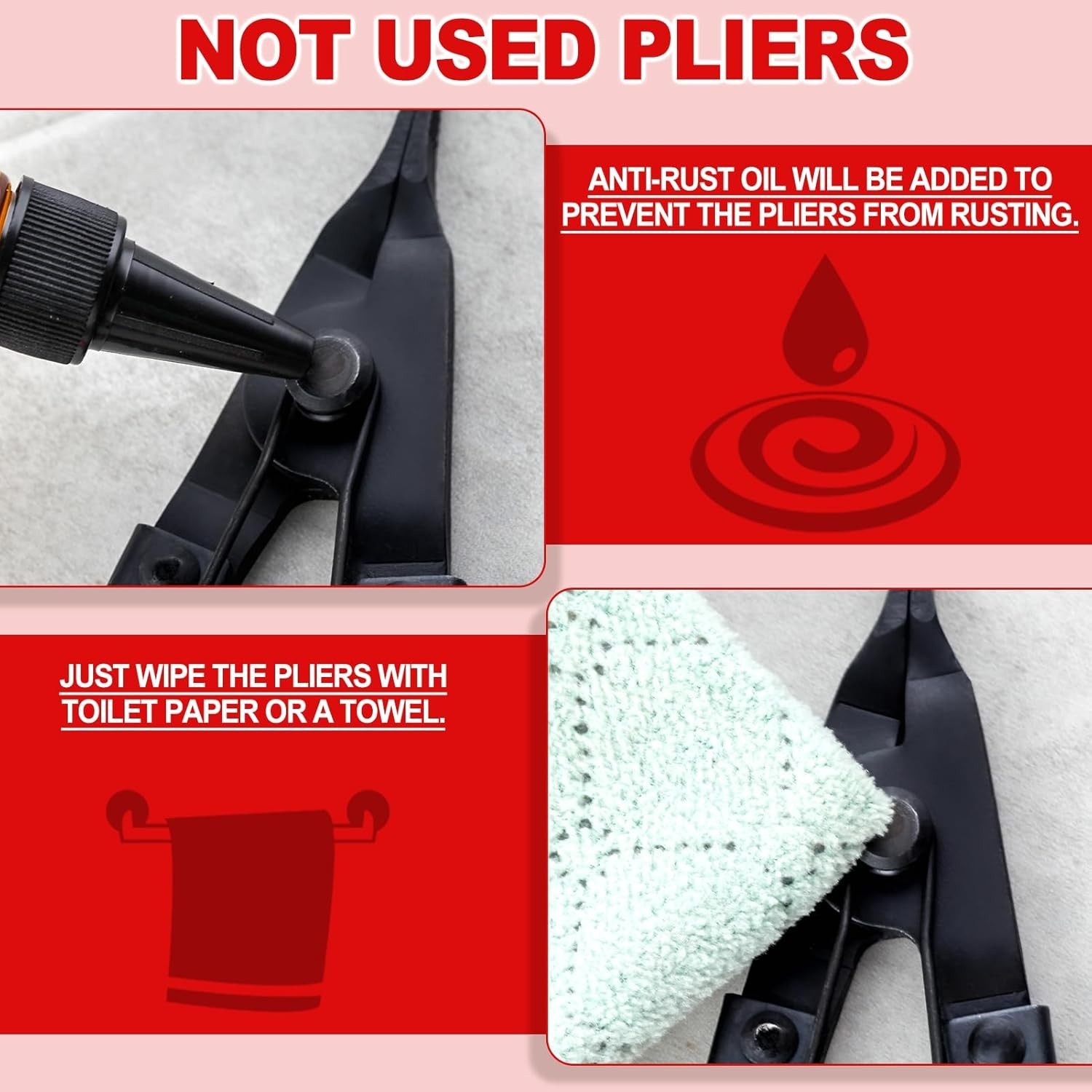 Angle Tip Lock Ring Pliers Lock Ring Pliers Snap Ring Pliers Flat Nose Retain...