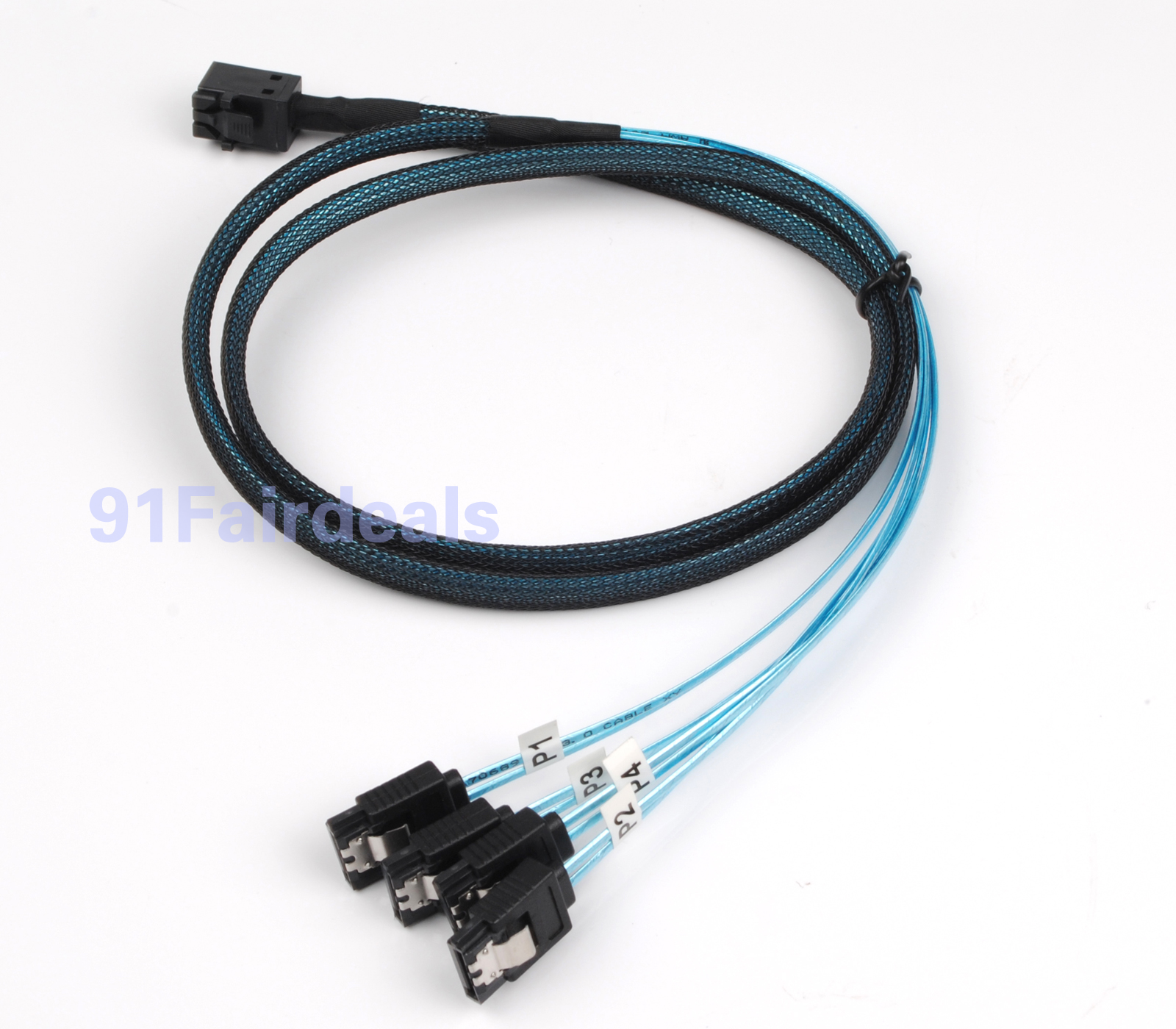 12Gbps mSAS Cable SFF-8643 to 4x SATA 1M mini SAS LSI Avago Adaptec LSI00411