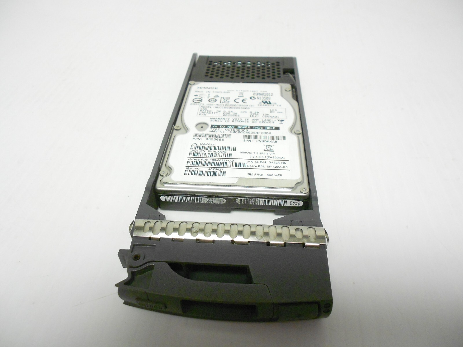 Netapp 600GB 10K 2.5" 6Gbs SAS Hard Drive X422A-R5 108-00221 DS2246 FAS2240
