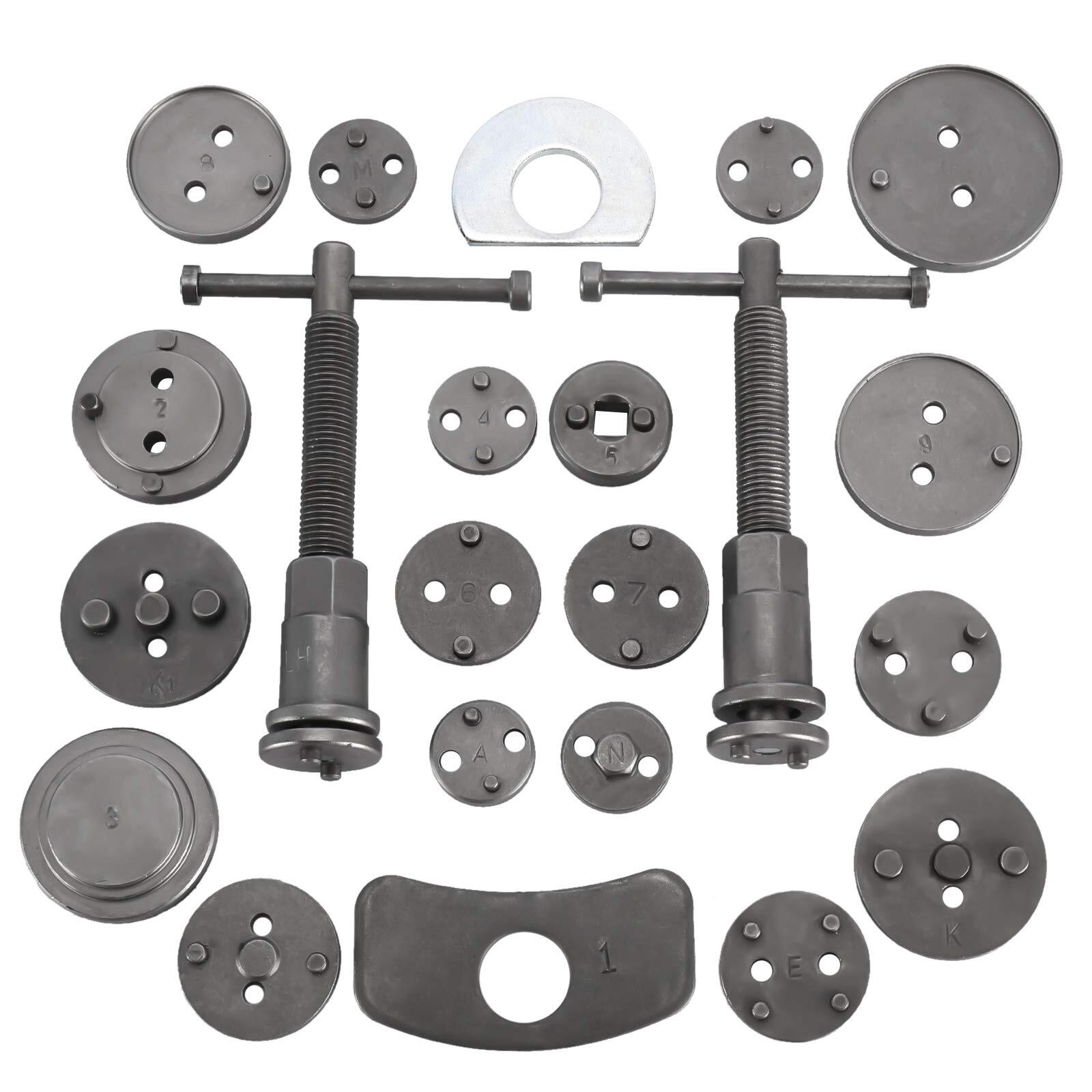 24Pcs Disc Brake Caliper Tool Kit Front Rear Brake Piston Compression Tool Set