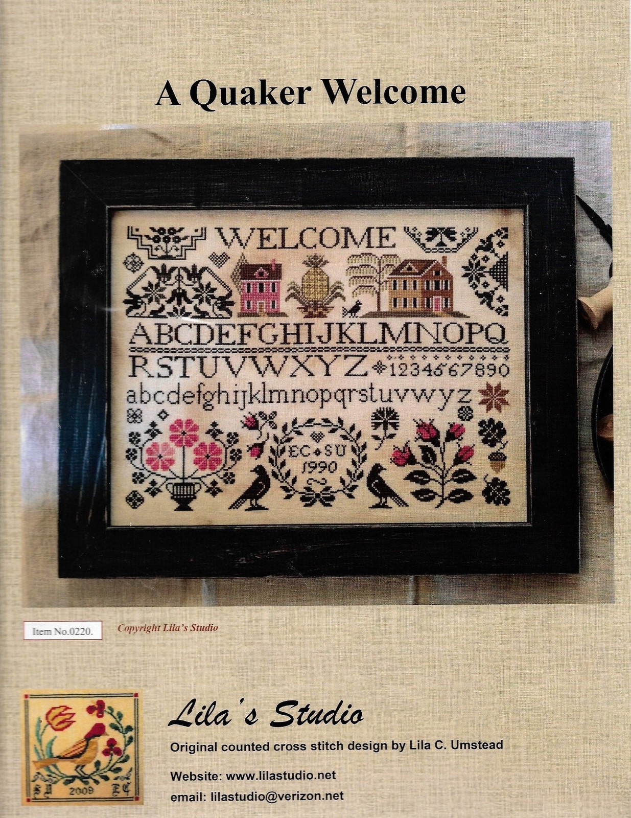A Quaker Welcome by Lila's Studio cross stitch pattern