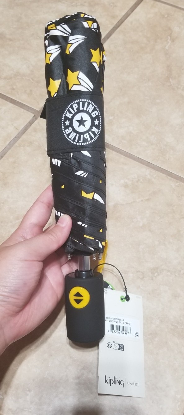 Kipling Auto Open Printed Umbrella - Showering Stars
