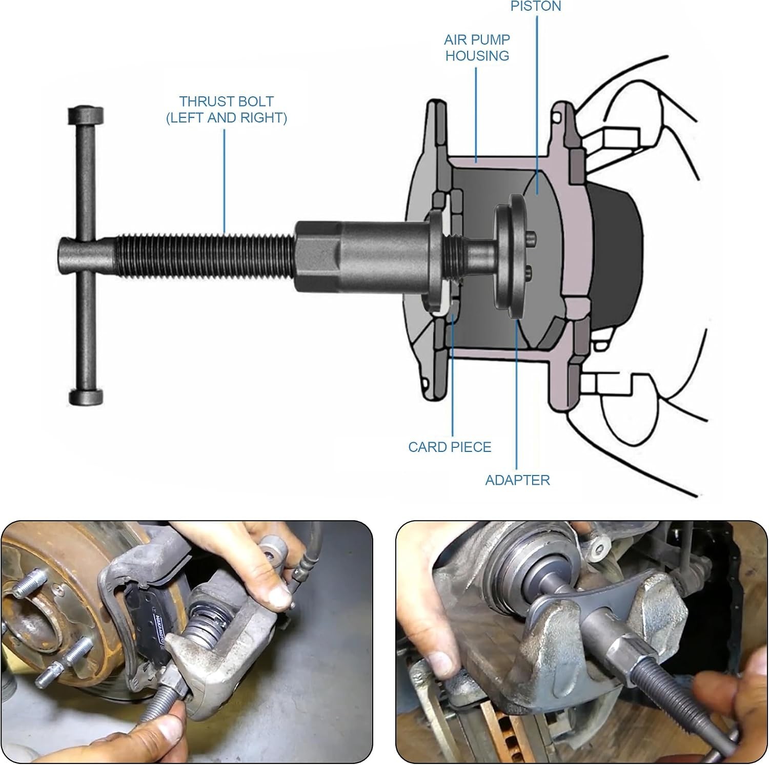 Brake Tool Kit: 26 Precision Tools for Disc & Drum Brake Installations