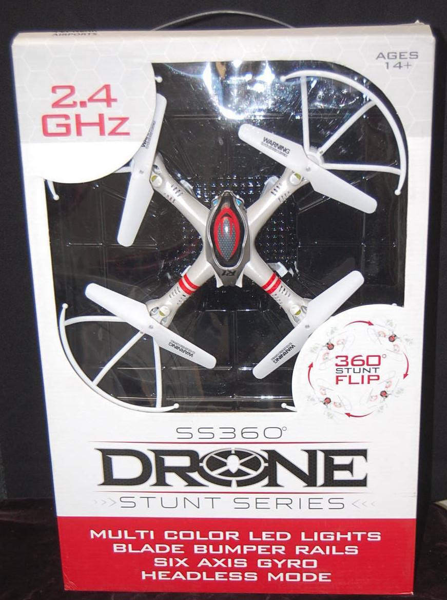 Drone 6 Axis Gyro 2.4 GHZ SS360 Stunt Series  Lot of 2   M4243
