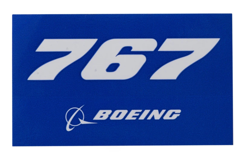NEW Boeing 767 Blue Sticker, UPC # 580080040015