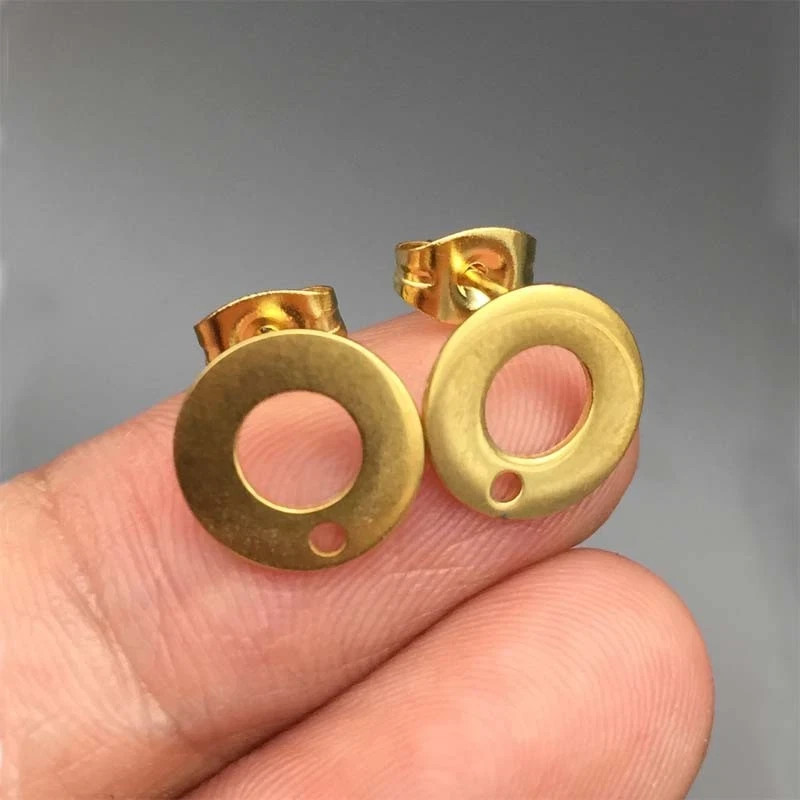 20pcs Stainless Steel Earring Posts Findings Stainless Steel Stud Earrings