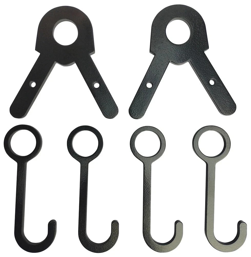 Steel Target Hanger, AR500 4 target hangers & 2 leg brackets