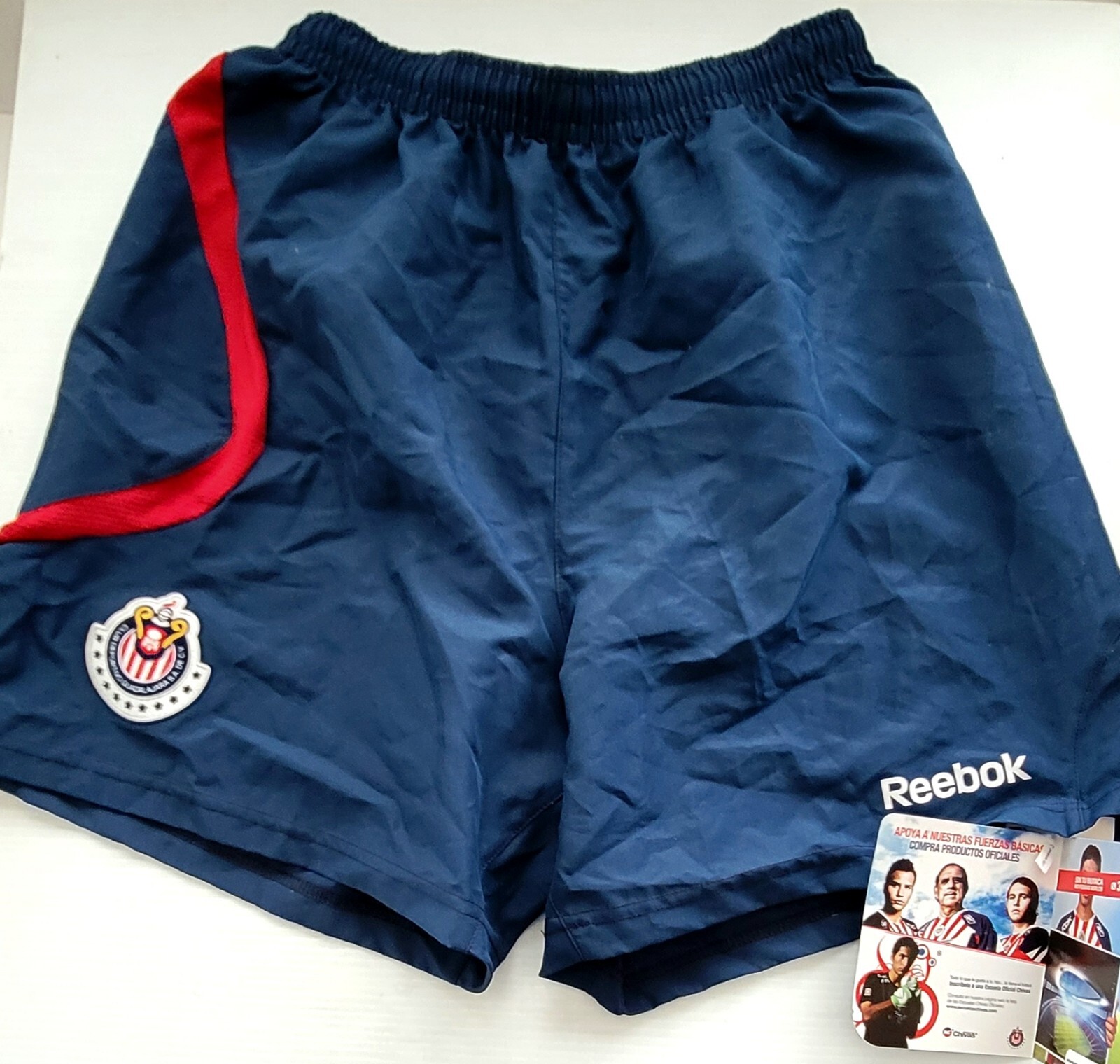 Reebok Chivas Guadalajara Mexico Soccer Adult Short Size Medium Pantalon Corto