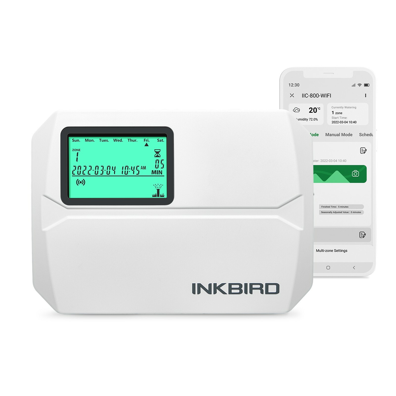 Lawn Smart Sprinkler Controller Watering Timer 8 Stations WiFi Irrigation System