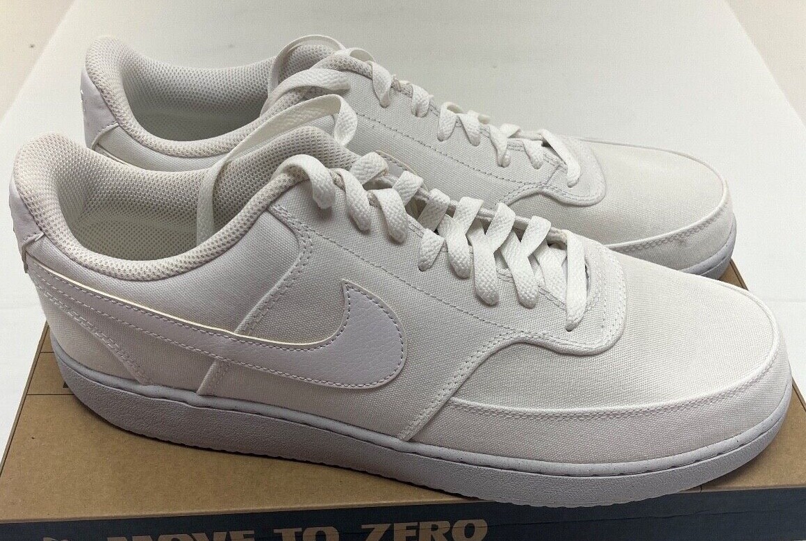 NIKE Court Vision LO CANVS NN Men Basketball Shoe DJ6260-100 White NWD FREE Ship