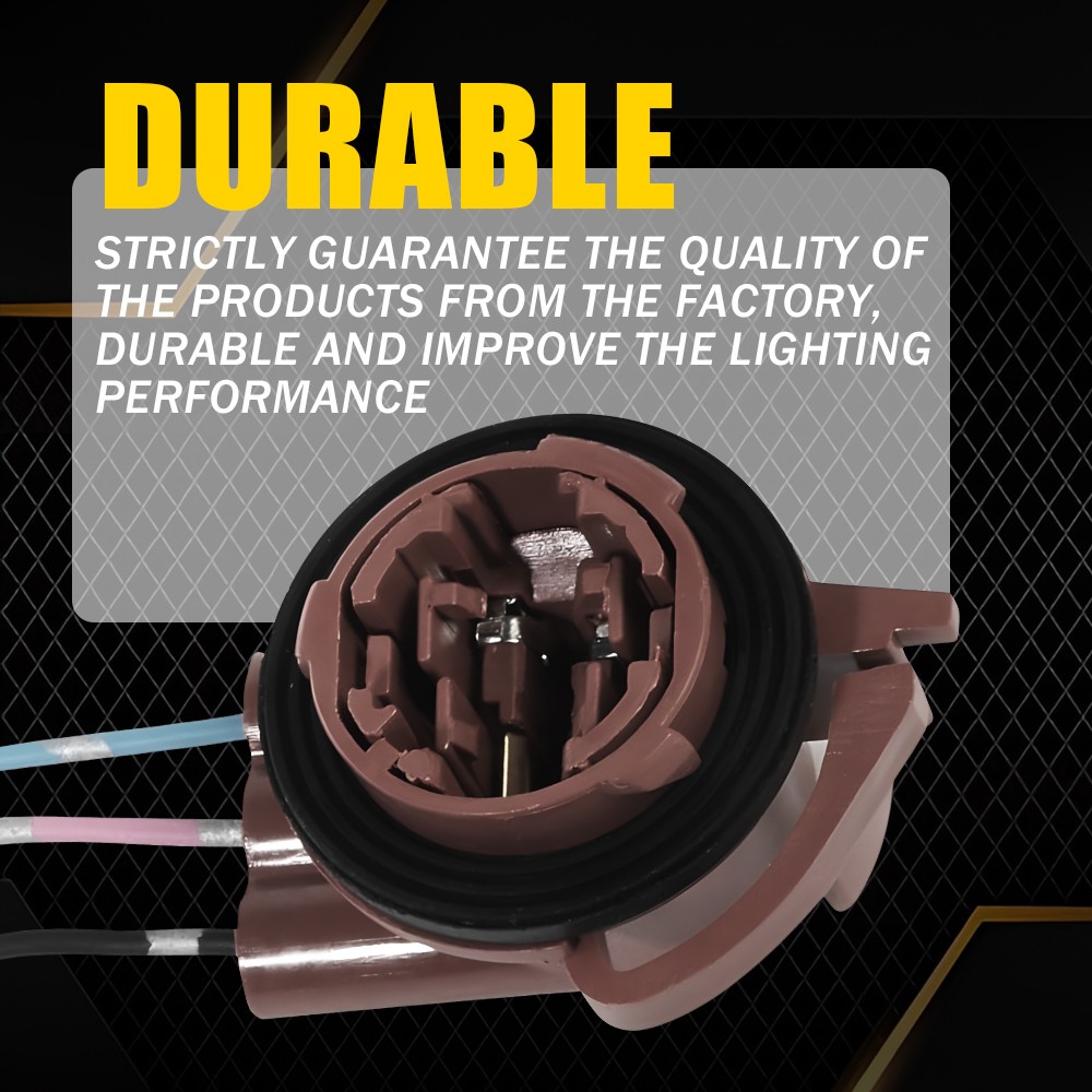 4PCS 3157 4157 Bulb Socket Brake Turn Signal Light Harness Wire Plug Connector