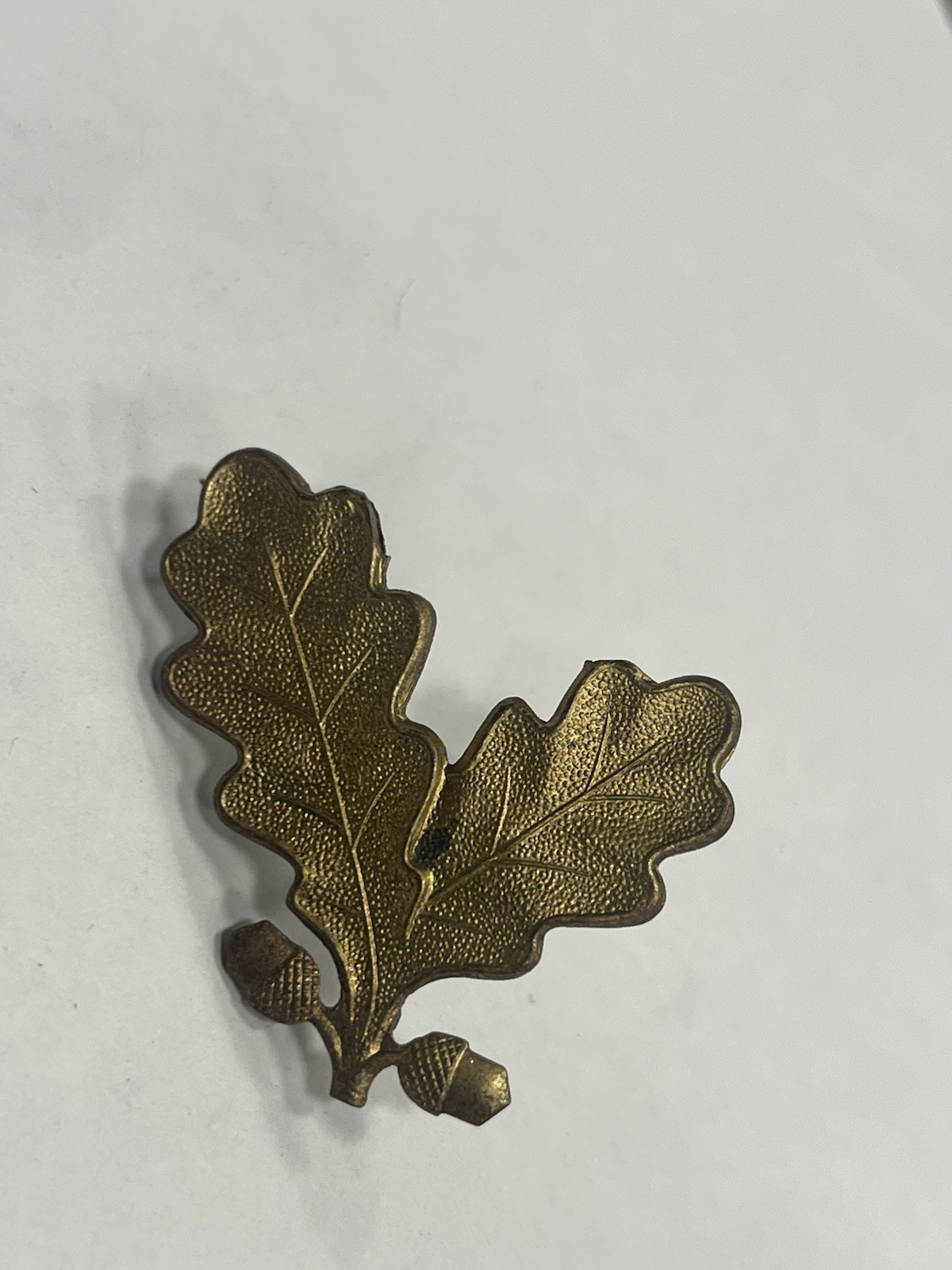 Orig WW2 German Political Leader Oak Leaf Pip Collar Tab Insignia Marked Single