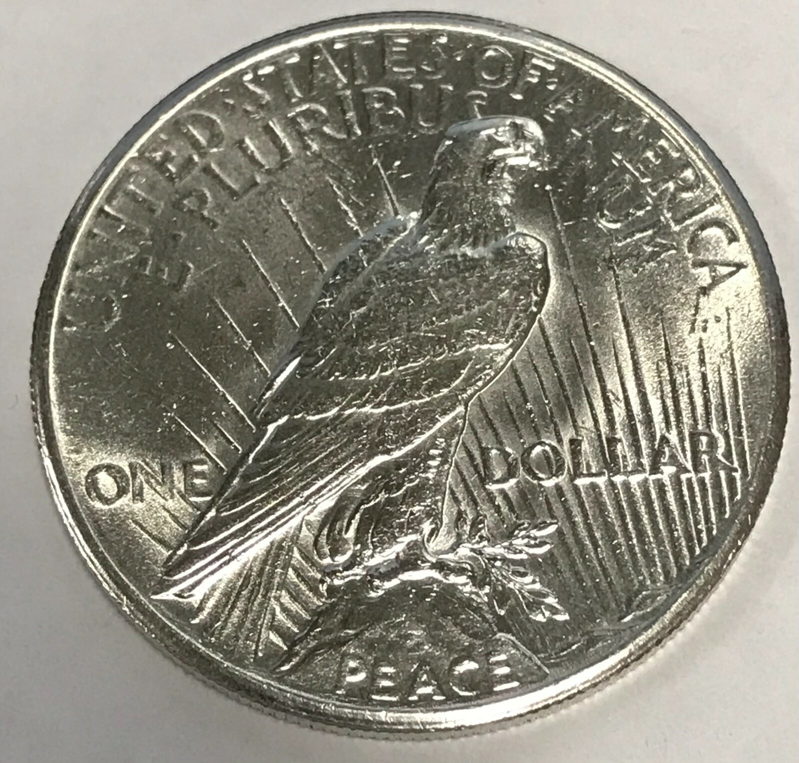 1927-p Peace Silver Dollar. B.U. 85587 (Inventory A)