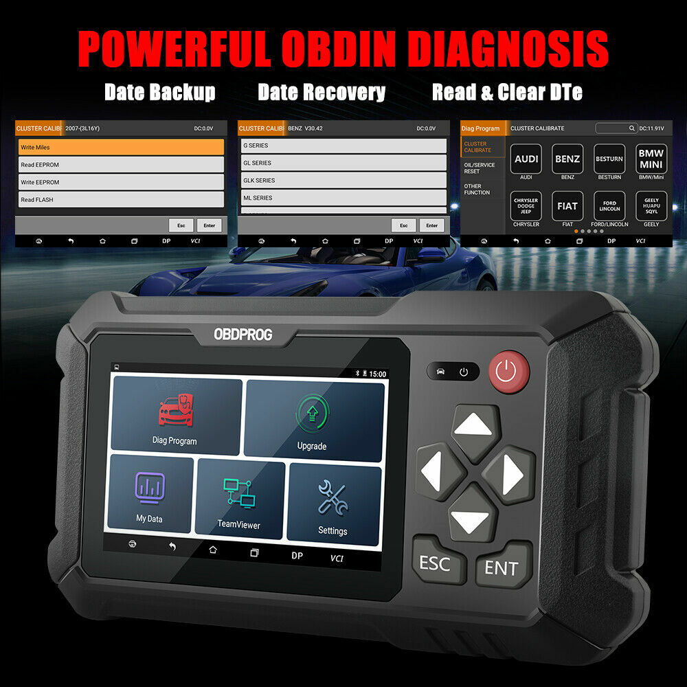 OBDPROG M500 Mileage Odometer Correction Diagnostic Oil Reset Tool Code Reader